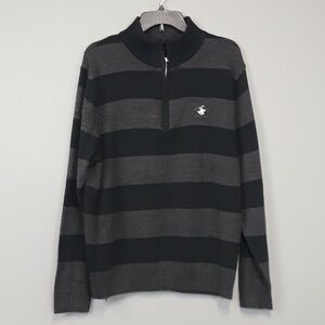 𝅺BEVERLY Hills Polo Club striped pullover size L